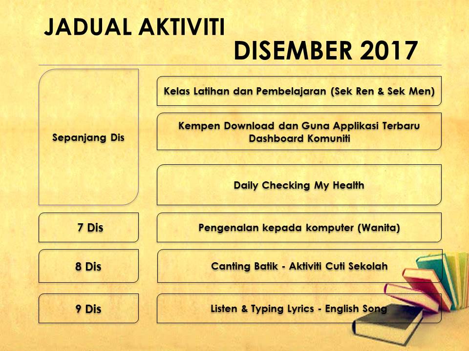 Jadual Aktiviti Dis 1