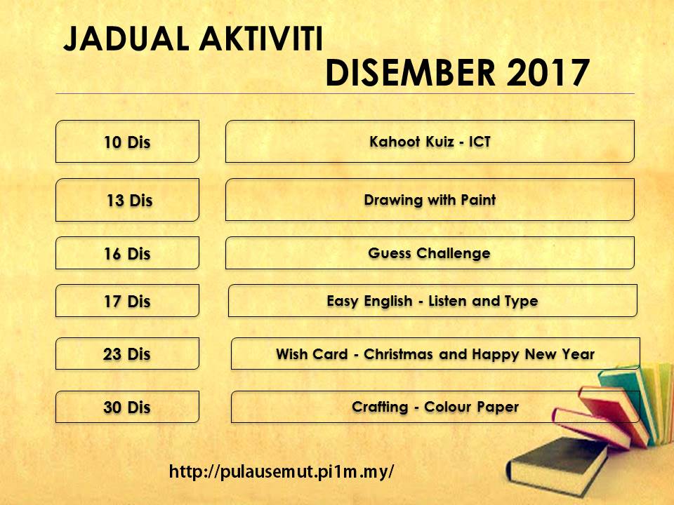 Jadual Aktiviti Dis 2