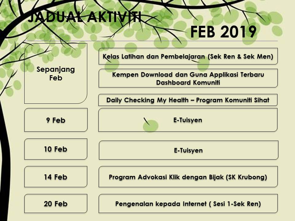 Jadual Aktiviti Feb2019 1