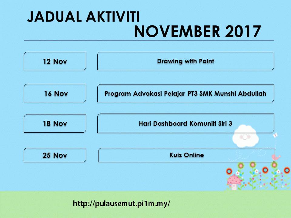 Jadual Aktiviti Nov 2