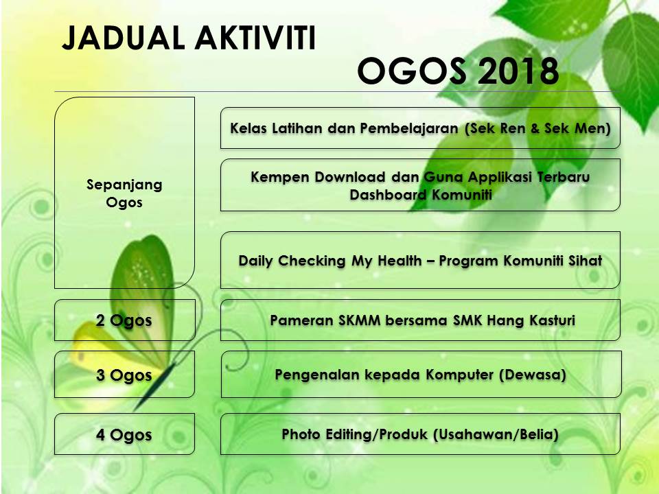 Jadual Aktiviti Ogos 2018 1