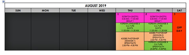 Jadual Aktiviti Ogos2019 1