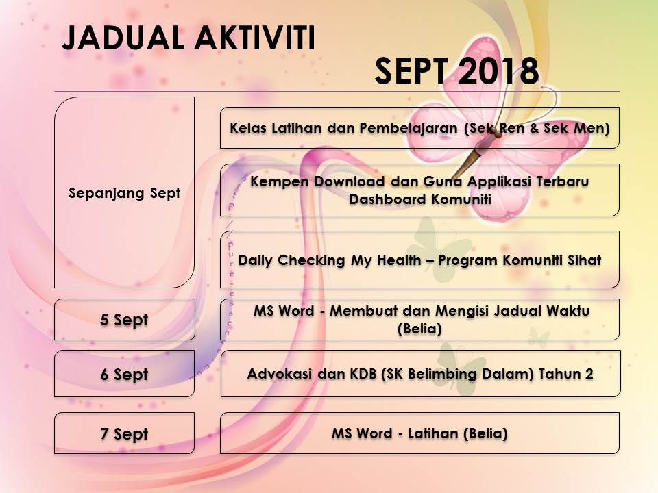 Jadual Aktiviti Sept2018 1