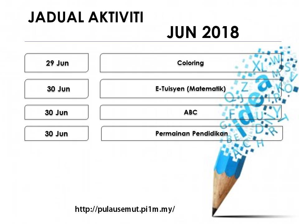 Laporan aktiviti Jun 2018 2